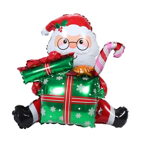 ABOOFAN Weihnachtlicher Aufblasbarer Santa Claus Folienballon Aluminium Dekoration für Party und Fest Farbenfroher Weihnachtsmann Luftballon für Innen und Außenbereich für Familienfeiern ABOOFAN Weihnachtlicher Aufblasbarer Santa Claus Folienballon Aluminium Dekoration für Party und Fest Farbenfroher Weihnachtsmann Luftballon für Innen und Außenbereich für Familienfeiern von ABOOFAN