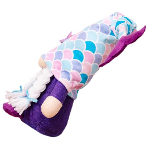 Sommerliche Meerjungfrau Zwergpuppe aus Stoff Dekorative Küsten GNOME für Wohnzimmer Party Handgefertigte Dekofigur für Tisch Regal Sommerliche Meerjungfrau Zwergpuppe aus Stoff Dekorative Küsten GNOME für Wohnzimmer Party Handgefertigte Dekofigur für Tisch Regal von ABOOFAN