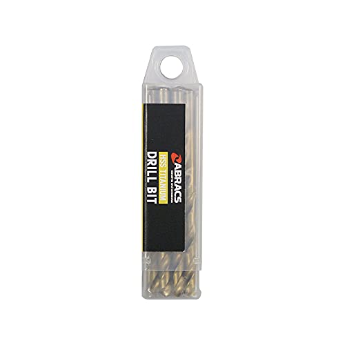 ABRACS DBT03010 HSS-Titan-Bohrer - 3.0mm - für Metall, Holz, Kunststoff und Edelstahl geeignet - Lange Lebensdauer und präzises bohren von ABRACS