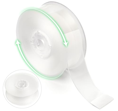 ABSOFINE Doppelseitiges Klebeband, 3M Transparent Nano Tape Abnehmbar Wiederverwendbar, Kleben Statt Bohren Doppelseitiges Klebeband Extra Stark für Teppich, Foto Wand, Küche, Zuhause und Auto von ABSOFINE