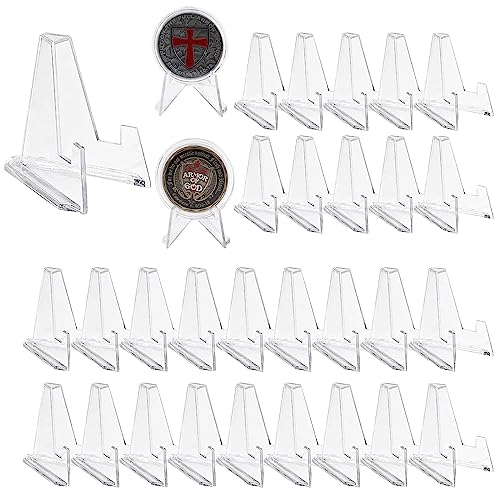 30 Pcs Kunststoff Staffeleien, Acryl Staffeleiständer, Transparenter Mini Staffeleien, Mini Ständer Acryl Ordenständer Geeignet für die Visitenkarten-Grußkarten-Fotoanzeige der Münzsammlung 30 Pcs Kunststoff Staffeleien, Acryl Staffeleiständer, Transparenter Mini Staffeleien, Mini Ständer Acryl Ordenständer Geeignet für die Visitenkarten-Grußkarten-Fotoanzeige der Münzsammlung von ABSOK