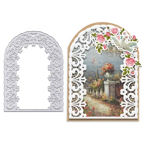 ABTOLS Metall-Türrahmen-Stanzschablonen, Blätter, Blumenrahmen, Stanzformen, Prägung, Brched Hintergrund, Schablone, Form für Karten, Scrapbooking und DIY Handwerk Album Papier Karte Dekor ABTOLS Metall-Türrahmen-Stanzschablonen, Blätter, Blumenrahmen, Stanzformen, Prägung, Brched Hintergrund, Schablone, Form für Karten, Scrapbooking und DIY Handwerk Album Papier Karte Dekor von ABTOLS