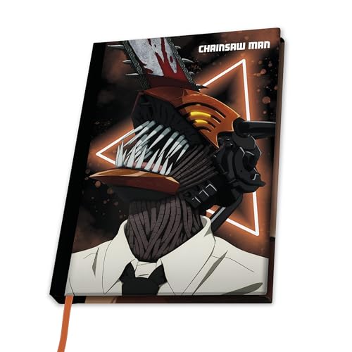 ABYSTYLE Chainsaw Man Notizbuch, A5, offizielles Produkt, A5-Format, fester Einband, linierte Seiten, Sammlerdesign ABYSTYLE Chainsaw Man Notizbuch, A5, offizielles Produkt, A5-Format, fester Einband, linierte Seiten, Sammlerdesign von ABYSTYLE