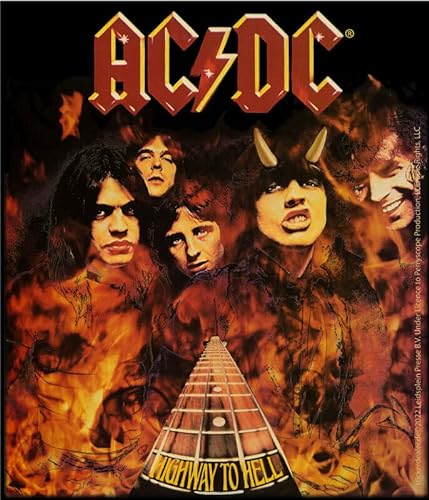 AC/DC Aufkleber Higway to Hell Sticker Hardrock Metal Heavy Angus ca. 11x10 cm von AC/DC