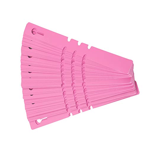 Acagala 100pcs Plastik Kindergarten Pfahl Tags Pflanzenbezeichnungen Rasenschmuck (Rosa) von ACAGALA