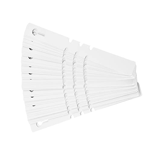 Acagala 100pcs Plastik Kindergarten Pfahl Tags Pflanzenbezeichnungen Rasenschmuck (Weiß) von ACAGALA
