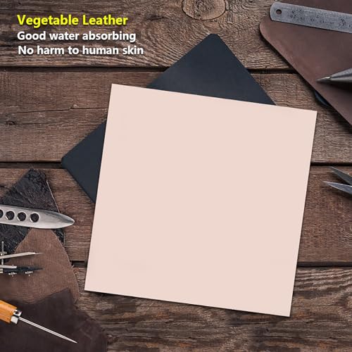 Acagala Handgefertigt Gebräuntes Gemüseleder (2,0 dick 20 * 20 cm) von ACAGALA