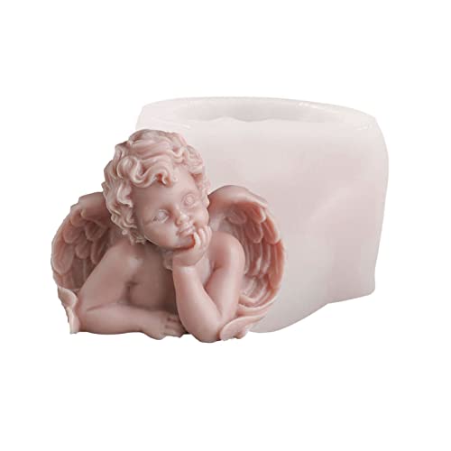 3D Engel Silikonform, Kreativer Wangenengel Silikonform Kerzeform, Engel Form Silikon Für Gips, 3d-silikonform Für Fondant, Seife, Kerzenform Zum Gießen Die Kerze Als Bastel Ornamente (B) von ACAREY