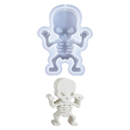 ACAREY Halloween Silikonform Kürbis Gießformen Für Gips Mousse Lichterformen Flexible Backformen Mehrfachverwendung (C) von ACAREY