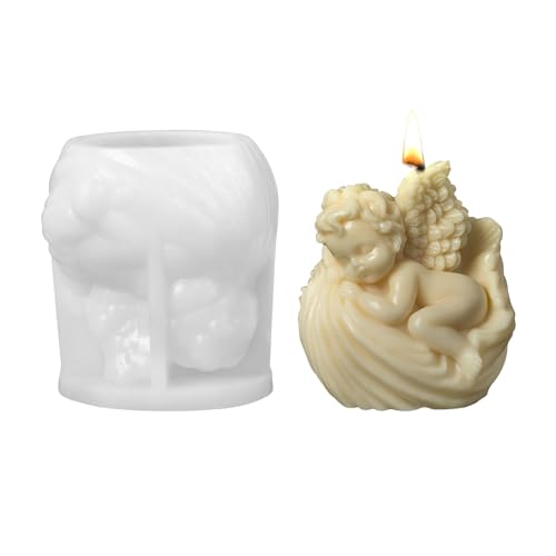 Silikonformen Gießformen, 3D Engel Kerzen Silikonform, Engel Kerzenformen, DIY Duftkerzenform, Engel Kerze Herstellung Formen, Silikonform für Kerzenherstellung,Handgefertigte Seife,Duftkerze (A) von ACAREY