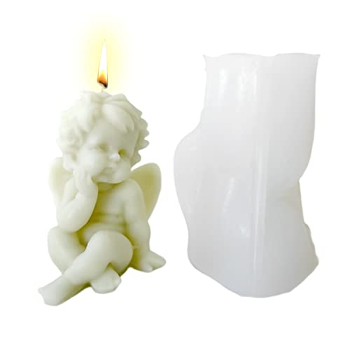 Silikonformen Gießformen, Silikonform Kerzenhalter, DIY Gießform Kerzenhalter,Silikonformen Gießformen Kerzenhalte,Silikonformen Kerzenhalter für Weihnachten (A,2 Stück) von ACAREY