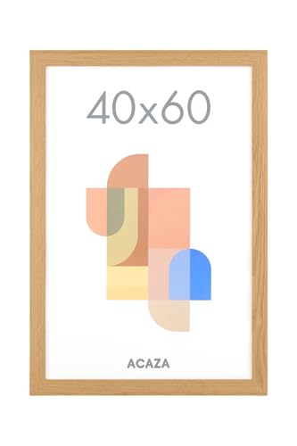 ACAZA Bilderrahmen 40 x 60 cm, MDF Holz für Fotowand, großer Fotorahmen für Poster oder Bilder als Bilderwand Deko, Warme Eiche ACAZA Bilderrahmen 40 x 60 cm, MDF Holz für Fotowand, großer Fotorahmen für Poster oder Bilder als Bilderwand Deko, Warme Eiche von ACAZA
