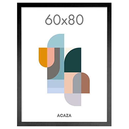 ACAZA Bilderrahmen 60x80 cm Schwarz Holz - Wanddeko Fotorahmen für Foto, Poster, Bilder und Plakate - Inkl. Acrylglas Schutz ACAZA Bilderrahmen 60x80 cm Schwarz Holz - Wanddeko Fotorahmen für Foto, Poster, Bilder und Plakate - Inkl. Acrylglas Schutz von ACAZA