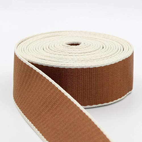 5 m Gurt zweifarbig Ecru Baumwolle gemischt Gürtel 38 mm Hellbraun 16 5 m Gurt zweifarbig Ecru Baumwolle gemischt Gürtel 38 mm Hellbraun 16 von ACCESSOIRES LEDUC