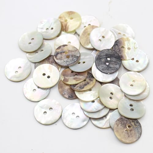 ACCESSOIRES LEDUC KS253618 Buttons, Natürliches Perlmutt, 18mm ACCESSOIRES LEDUC KS253618 Buttons, Natürliches Perlmutt, 18mm von ACCESSOIRES LEDUC