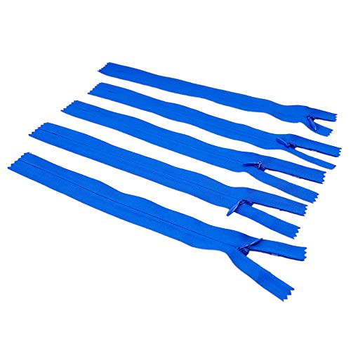 ACCESSOIRES LEDUC RVNAVN3-60-918-5 Trimz RVNAVN3 unsichtbarer Reißverschluss, blau, 60 cm, 5 stück von ACCESSOIRES LEDUC