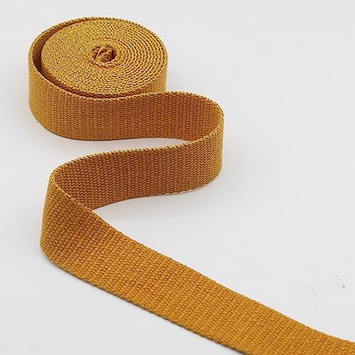 LEDUC Gurtband, 5 m, goldfarben, schwere Baumwolle, Senf (42), 3 cm von ACCESSOIRES LEDUC