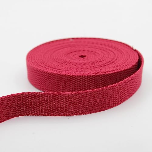 Leduc 3 Meter Gurt aus Baumwolle, für Gepäck, Griff, Tasche, Gürtel, Gurt, Geschirr, Rucksack, Lederwaren, hohe Qualität, Rot (32), 2 cm von ACCESSOIRES LEDUC