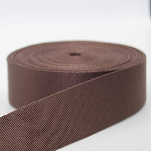 Leduc 5 Meter Premium Gurtband aus Polyester, klassischer Stil, weich, glänzend, für Taschen, Schultergurt, Gürtel, Lederwaren, Braun 217 40 mm Leduc 5 Meter Premium Gurtband aus Polyester, klassischer Stil, weich, glänzend, für Taschen, Schultergurt, Gürtel, Lederwaren, Braun 217 40 mm von ACCESSOIRES LEDUC
