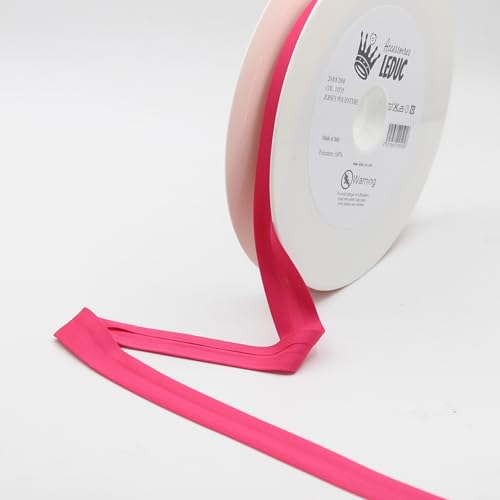 Leduc ZUBEHÖR Leduc 20 Meter Schrägband-Jersey aus Polyester, 29 Farben, zum Nähen, Doppelfalten 20+8+8 mm, 100% Polyester-Qualität, hergestellt in Italien, ideal für alle Konfektionen (Fushia10535) Leduc ZUBEHÖR Leduc 20 Meter Schrägband-Jersey aus Polyester, 29 Farben, zum Nähen, Doppelfalten 20+8+8 mm, 100% Polyester-Qualität, hergestellt in Italien, ideal für alle Konfektionen (Fushia10535) von ACCESSOIRES LEDUC