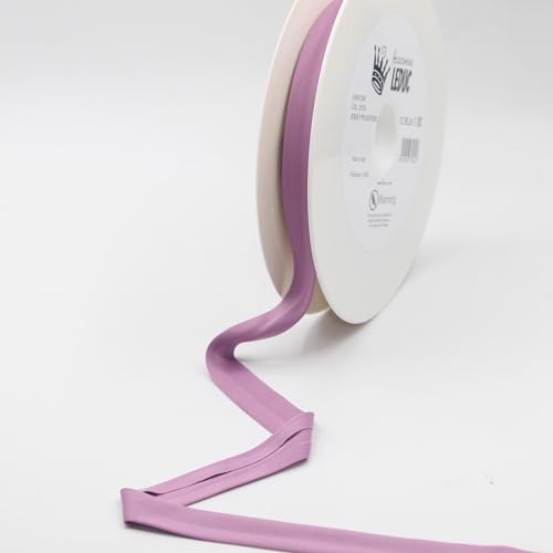 Leduc-ZUBEHÖR Leduc 20 Meter Schrägband-Jersey aus Polyester, 29 Farben, zum Nähen, Doppelfalten 20+8+8 mm, 100% Polyesterqualität, hergestellt in Italien, ideal für alle Anfertigungen (Pink mauve10 Leduc-ZUBEHÖR Leduc 20 Meter Schrägband-Jersey aus Polyester, 29 Farben, zum Nähen, Doppelfalten 20+8+8 mm, 100% Polyesterqualität, hergestellt in Italien, ideal für alle Anfertigungen (Pink mauve10 von ACCESSOIRES LEDUC
