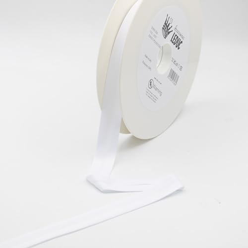 Leduc ZUBEHÖR Leduc 20 Meter Schrägband-Jersey aus Polyester, 29 Farben, zum Nähen, Doppelfalten 20+8+8 mm, 100% Polyesterqualität, hergestellt in Italien, ideal für alle Anfertigungen (Weiß10507) Leduc ZUBEHÖR Leduc 20 Meter Schrägband-Jersey aus Polyester, 29 Farben, zum Nähen, Doppelfalten 20+8+8 mm, 100% Polyesterqualität, hergestellt in Italien, ideal für alle Anfertigungen (Weiß10507) von ACCESSOIRES LEDUC