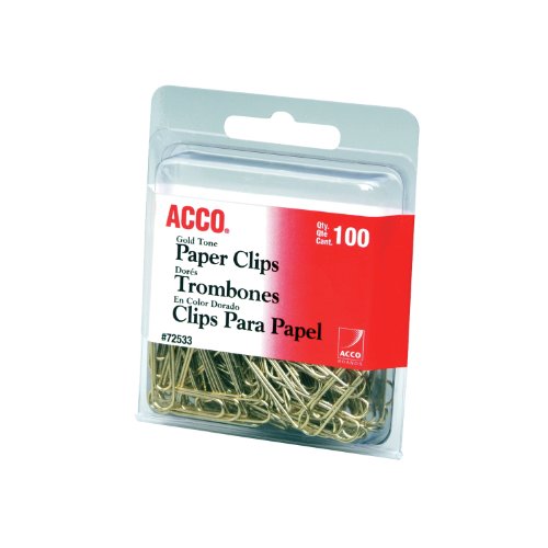 ACCO Büroklammern Regulär Number 2 size clips gold ACCO Büroklammern Regulär Number 2 size clips gold von ACCO Brands