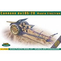 Italian 105/28 field cannon with rubberized wheels von ACE
