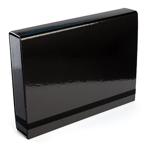 PRESENTATION BOX GLOSSY 50MM A4 BLACK ELASTIC CLOSURE PRESENTATION BOX GLOSSY 50MM A4 BLACK ELASTIC CLOSURE von ACI