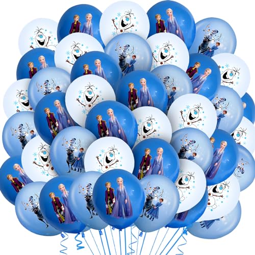 42 Pcs Eiskönigin Deko Geburtstag, Elsa Geburtstag, Froze Geburtstag Deko, Eiskönigin Luftballon Helium, Froze Ballons Geburtstag, Elsa Luftballon, Eiskönigin Party Deko, Froze Party Set von ACIRIHO