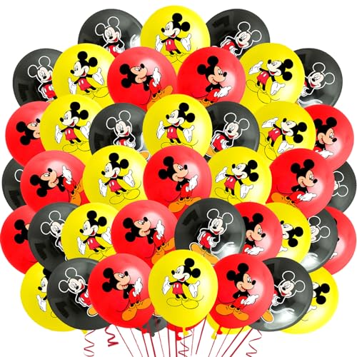 42 Pcs Geburtstag Deko Maus, Mouse Geburtstagsdeko Mädchen, Mouse Geburtstag Deko, Maus Luftballon Set, Mouse Ballon Deko, Mouse Party Set, Maus Party Deko, Mouse Luftballons, Helium Ballons Maus von ACIRIHO