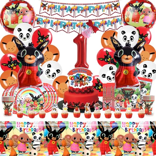 Bunny Geburtstagsdeko 1 Jahre, Bunny Geburtstag, 101 Stück Birthday Decorations, Ballon, Geburtstagsbanner, Kuchendekoration, Geeignet zum Dekorieren von Geburtstags Mottopartys Bunny Geburtstagsdeko 1 Jahre, Bunny Geburtstag, 101 Stück Birthday Decorations, Ballon, Geburtstagsbanner, Kuchendekoration, Geeignet zum Dekorieren von Geburtstags Mottopartys von ACIRIHO