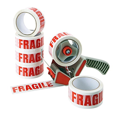ACIT Klebeband mit Aufschrift Fragile, Packung mit 6 Rollen, Packband für Umzugskartons, 66 m x 50 mm, Hervorragende Haftung auf Karton und Stretchfolie, Spender nicht im Lieferumfang enthalten ACIT Klebeband mit Aufschrift Fragile, Packung mit 6 Rollen, Packband für Umzugskartons, 66 m x 50 mm, Hervorragende Haftung auf Karton und Stretchfolie, Spender nicht im Lieferumfang enthalten von ACIT