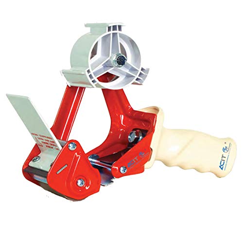 ACIT Handabroller, Klebebandabroller, Professioneller Klebebandspender für Klebebänder 66x75 und 132x75 mit verstellbarer und leichter Kupplung, rot ACIT Handabroller, Klebebandabroller, Professioneller Klebebandspender für Klebebänder 66x75 und 132x75 mit verstellbarer und leichter Kupplung, rot von ACIT