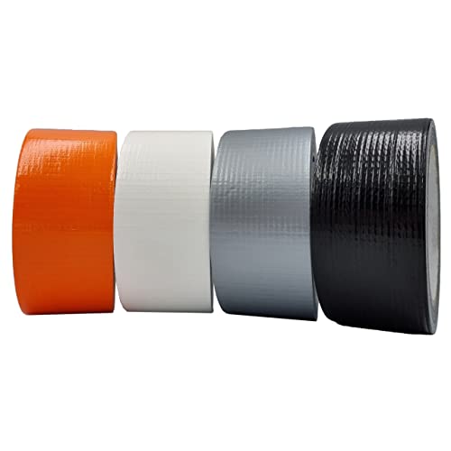 ACIT Panzerband Klebeband-Set, Panzertape-set, eine Rolle für jede Farbe (schwarz, grau, weiß, orange) von ACIT