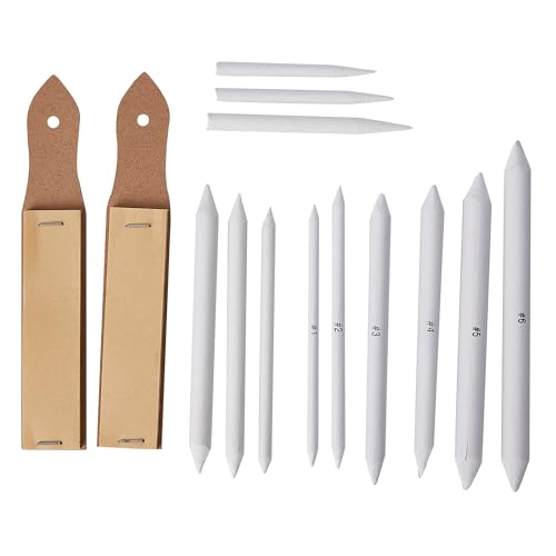 Art Blending Stumps und Tortillions Set, 16 Stück, Zeichen- und Skizzierwerkzeuge mit Schleifpapier Art Blending Stumps und Tortillions Set, 16 Stück, Zeichen- und Skizzierwerkzeuge mit Schleifpapier von ACKEIVTO