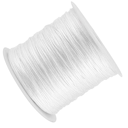 100 M Nylon Chinesische Knotenkabel 0,8 Mm Rattail Makrame -Schnur für Stricken und Heimhandwerk in Weiß 100 M Nylon Chinesische Knotenkabel 0,8 Mm Rattail Makrame -Schnur für Stricken und Heimhandwerk in Weiß von ACOGEDO