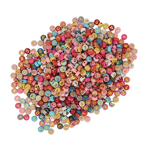 1200pcs Runde Acrylbriefperlen für -Kunsthandwerk - Glatte Alphabetperlen für Haare, Armbänder, Halsketten und Mehr Farbige Perlen Kreative Projekte 1200pcs Runde Acrylbriefperlen für -Kunsthandwerk - Glatte Alphabetperlen für Haare, Armbänder, Halsketten und Mehr Farbige Perlen Kreative Projekte von ACOGEDO