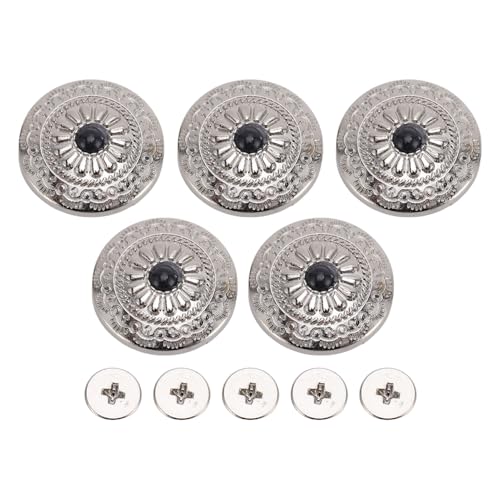 ACOGEDO 5 Set 30 Mm Dekorativen Blumenschrauben Rückenknöpfen Vintage Schraubenknöpfe mit 4,5 Mm Schrauben Silber für PU Leder DIY Zinklegierung ACOGEDO 5 Set 30 Mm Dekorativen Blumenschrauben Rückenknöpfen Vintage Schraubenknöpfe mit 4,5 Mm Schrauben Silber für PU Leder DIY Zinklegierung von ACOGEDO