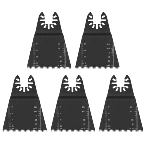ACOGEDO 65 mm 5-teiliges Oszillierendes Multifunktionswerkzeug-Sägeblatt-Set, Mehrzweckwerkzeug-Sägeblatt-Set, Kohlenstoffstahlblätter mit präzisen japanischen Zähnen von ACOGEDO