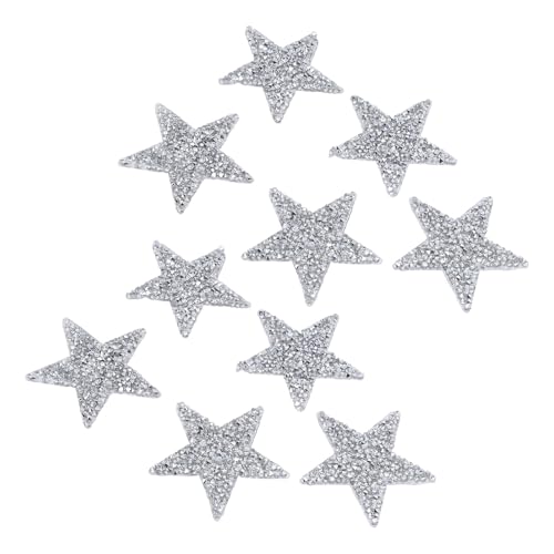 ACOGEDO -Applikationsflecken Verschönerte Sternformen Heißer Klebeisen auf Kleidungszubehör 10pcs von ACOGEDO