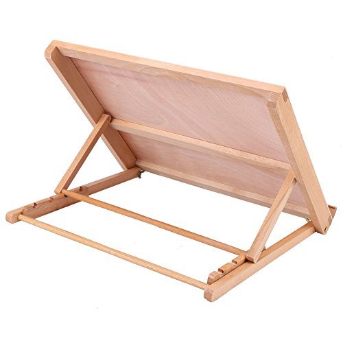 ACOGEDO Zeichnungstisch, Einstellbare Holzscheibenscheibe Schreibtisch Zeichnenbrett Staffelei von ACOGEDO