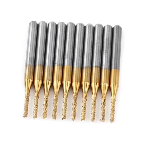End Mill Schneidbits mit Wolframbeschichtung für eine Effiziente CNC -PCB -Gravur - 1,5 Mm Kante, 1/8 "Schaft, Carbidkonstruktion End Mill Schneidbits mit Wolframbeschichtung für eine Effiziente CNC -PCB -Gravur - 1,5 Mm Kante, 1/8 "Schaft, Carbidkonstruktion von ACOGEDO
