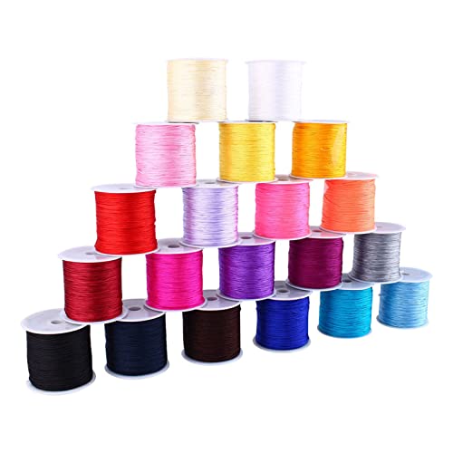 Lebendiger Rotes Nylon Chinese Knotenkabel 100m X 0,8 Mm | Rattail Macrame String für Schmuckherstellung und DIY -Kunsthandwerk Lebendiger Rotes Nylon Chinese Knotenkabel 100m X 0,8 Mm | Rattail Macrame String für Schmuckherstellung und DIY -Kunsthandwerk von ACOGEDO