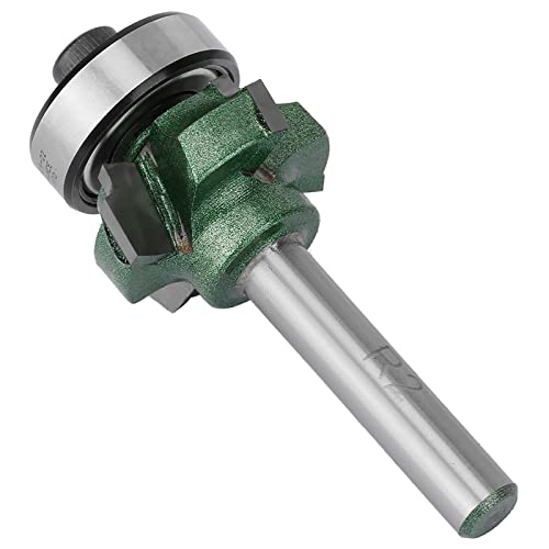 Präzisionskanten -Trimmer -Router -Bit mit 4 Zähnen für Glatte Holzbearbeitung - Wolfram -Stahlkante -Trimmschneider für 2-3 Mm Dicke Materialien (1/4 * r1) (1/4 * R2) von ACOGEDO