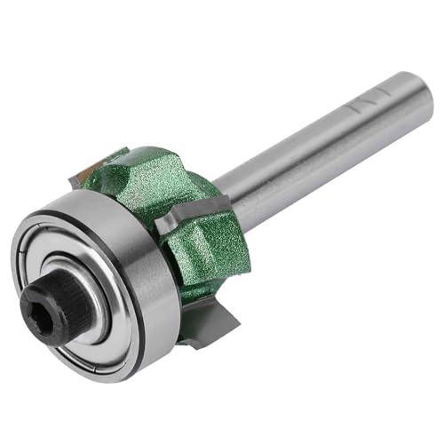 Präzisionskanten -Trimmer -Router -Bit mit 4 Zähnen für Glatte Holzbearbeitung - Wolfram -Stahlkante -Trimmschneider für 2-3 Mm Dicke Materialien (1/4 * r1) von ACOGEDO