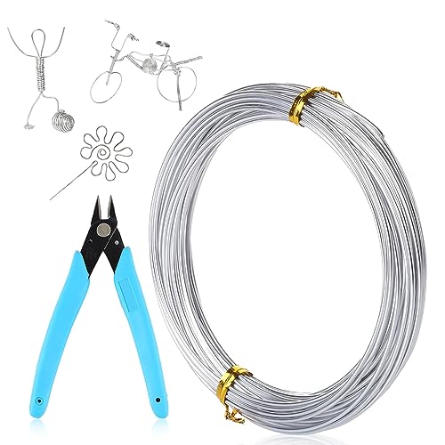 1 mm × 30 m Basteldraht, Aluminiumdraht, Weicher & Biegsamer Draht, Für DIY Schmuckherstellung Bastelarbeiten 1 mm × 30 m Basteldraht, Aluminiumdraht, Weicher & Biegsamer Draht, Für DIY Schmuckherstellung Bastelarbeiten von ACONDE