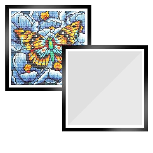 ACONDE 2 Stück Diamond Painting Rahmen, 30 x 30 cm Diamant Painting Bilderrahmen, Schwarz Magnetischer Rahmen, für Wanddekoration zu Hause ACONDE 2 Stück Diamond Painting Rahmen, 30 x 30 cm Diamant Painting Bilderrahmen, Schwarz Magnetischer Rahmen, für Wanddekoration zu Hause von ACONDE