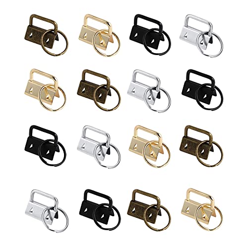 Schlüsselband Rohlinge, Wristlet Hardware, für DIY handgemachte Lanyards, Dekorationen, Je 10 Stück in 4 Farben Schlüsselband Rohlinge, Wristlet Hardware, für DIY handgemachte Lanyards, Dekorationen, Je 10 Stück in 4 Farben von ACONDE