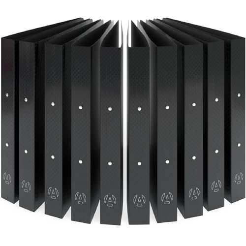 ACROPAQ - 10 x Ringbuch A4 - Mit 2 Ringen, Rückenbreite 3,5 cm, Nacht, Natur" Farbkollektion - Ringordner A4, Ordner, Ringmappe von ACROPAQ